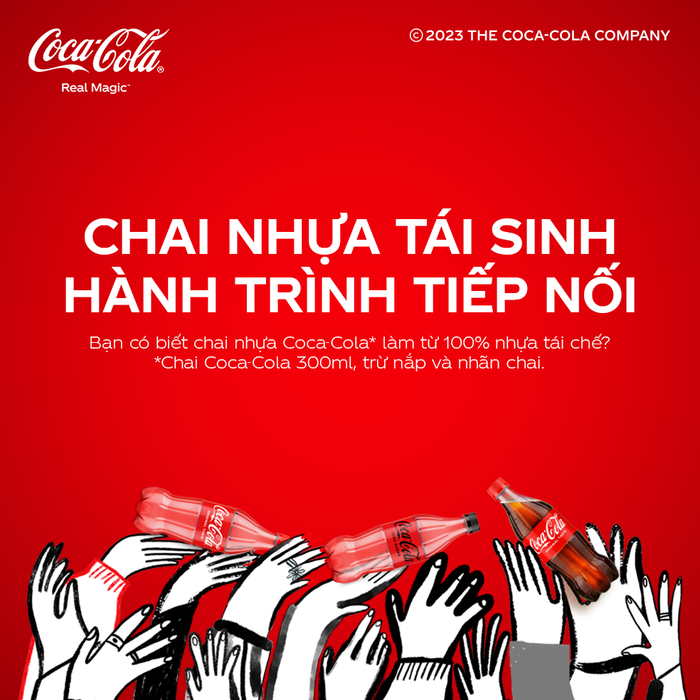 Coca-Cola triển khai chiến dịch "Chai nhựa tái sinh, hành trình tiếp nối" đến người tiêu dùng