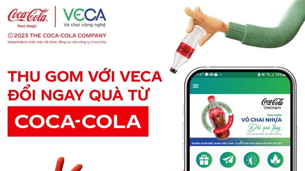 Coca-Cola triển khai chiến dịch "Chai nhựa tái sinh, hành trình tiếp nối"