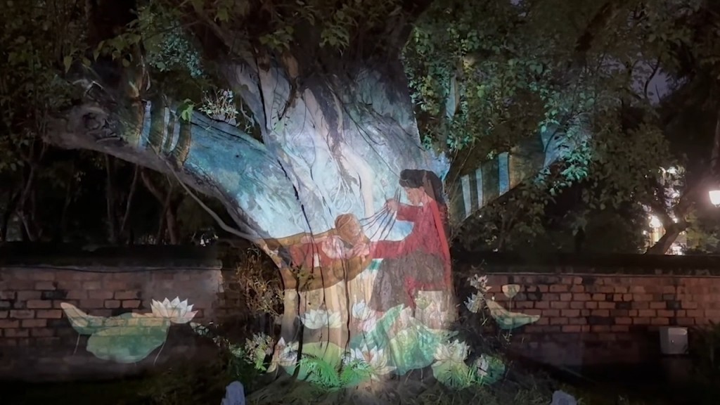 Tour đêm Văn Miếu sử dụng công nghệ 3D Mapping trong show trình chiếu theo chủ đề “Tinh hoa đạo học”