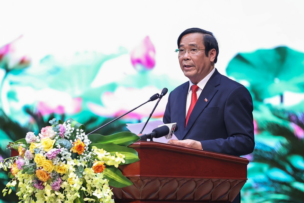 Chủ tịch Trung ương Hội Người cao tuổi Việt Nam Phạm Thanh Bình phát biểu tại lễ tuyên dương - Ảnh: VGP/Nhật Bắc