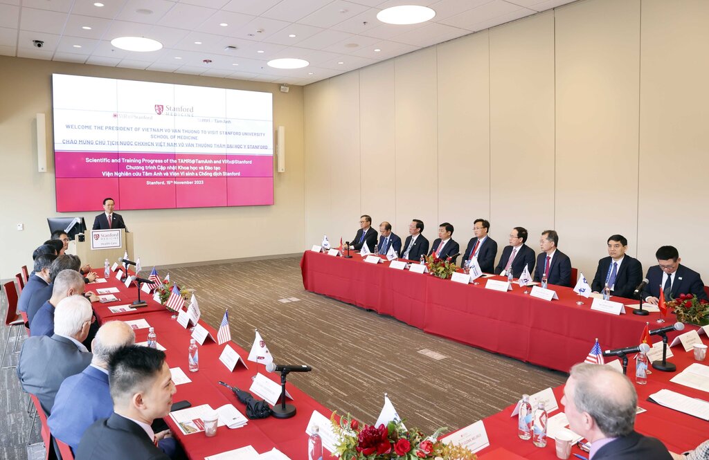 Chủ tịch nước Võ Văn Thưởng thăm Đại học Stanford, Mỹ