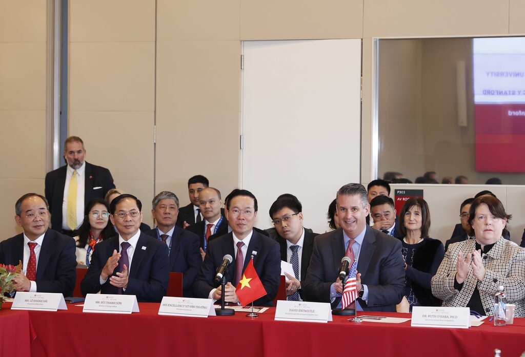 Chủ tịch nước Võ Văn Thưởng thăm Đại học Stanford, Mỹ