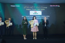 Phân bón Cà Mau nhận giải thưởng doanh nghiệp vì cộng đồng