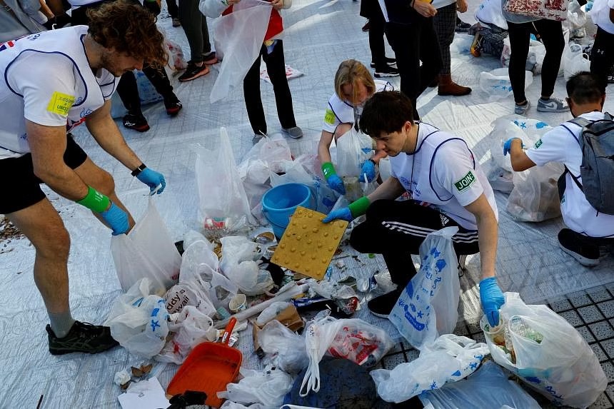 World Cup Spogomi chứng kiến 21 quốc gia tranh tài để thu gom nhiều rác nhất trong một thời hạn nhất định. ẢNH: REUTERS