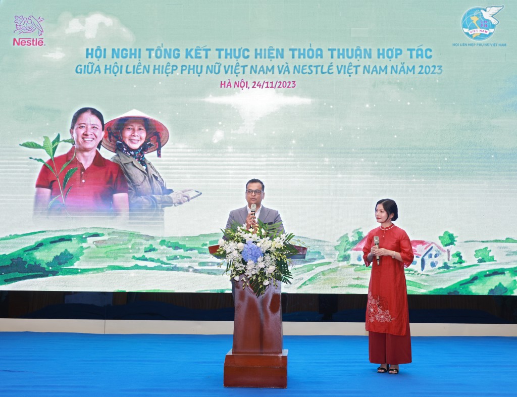 Ông Binu Jacob, Tổng Giám đốc Nestlé Việt Nam, phát biểu khai mạc Hội nghị