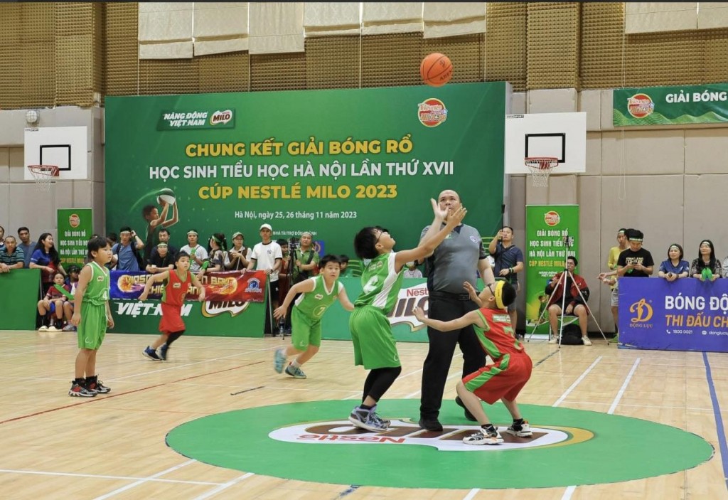 Đã tìm ra nhà vô địch Giải Bóng rổ học sinh Tiểu học Hà Nội năm 2023