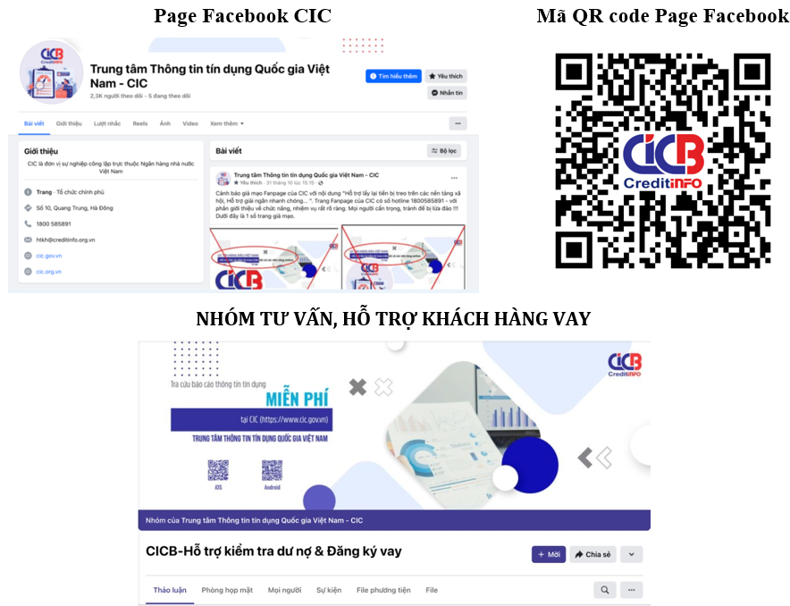 Cảnh báo mạo danh trang Mạng xã hội của CIC để lừa đảo