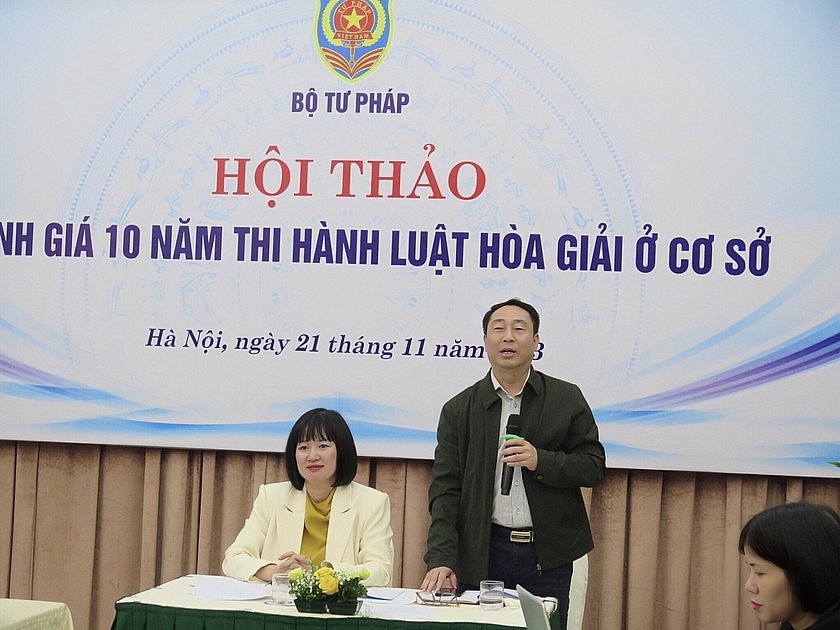 Hội thảo Đánh giá 10 năm thi hành Luật Hòa giải ở cơ sở