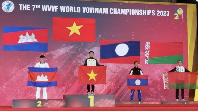 VĐV Quảng Nam giành huy chương Vàng Giải Vovinam thế giới 2023