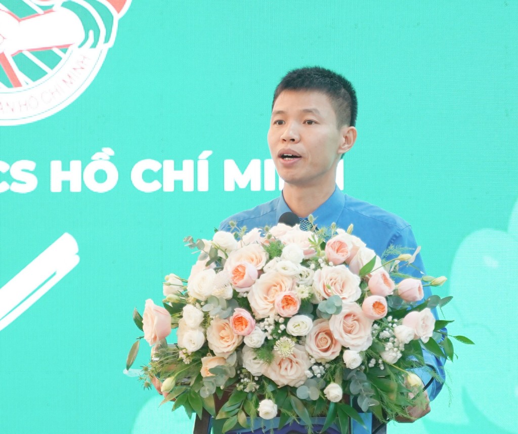 Phó Trưởng ban Ban Thanh niên nông thôn Trung ương Đoàn Vũ Minh Thảo phát biểu