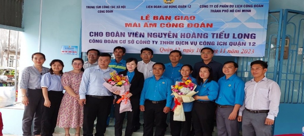 H1  Lễ bàn giao mái ấm công đoàn cho anh Nguyễn Hoàng Tiểu Long