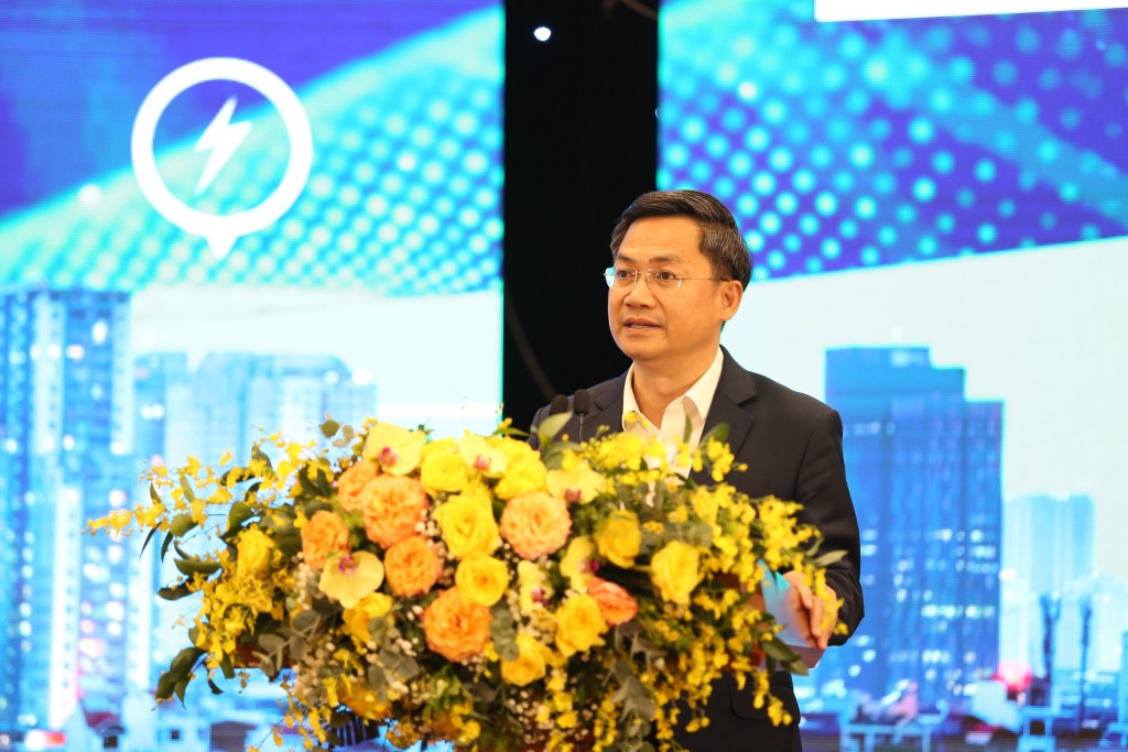 Phó Chủ tịch UBND Thành phố Hà Nội Hà Minh Hải phát biểu khai mạc hội thảo Thành phố thông minh tại Châu Á