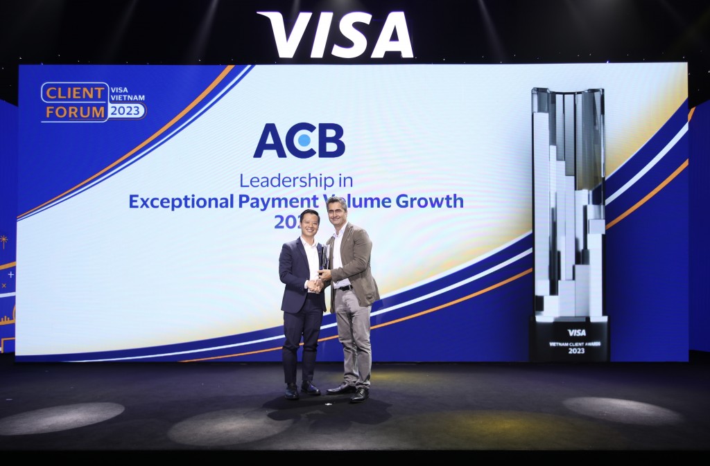 ACB được Visa vinh danh với 9 giải thưởng quan trọng