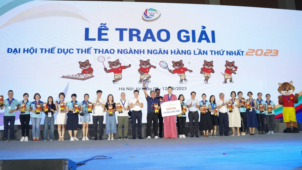 Đoàn thể thao VietinBank giành giải Ba tại Đại hội Thể dục, thể thao ngành Ngân hàng lần thứ I, năm 2023