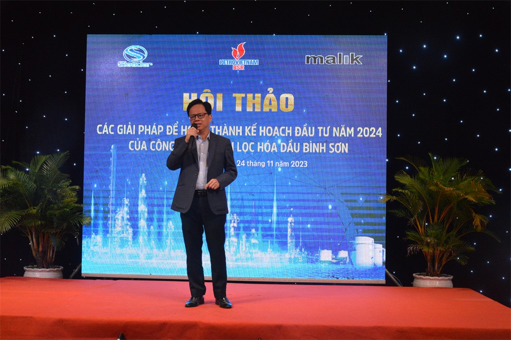 Chủ tịch HĐQT BSR Nguyễn Văn Hội phát biểu Khai mạc Hội thảo