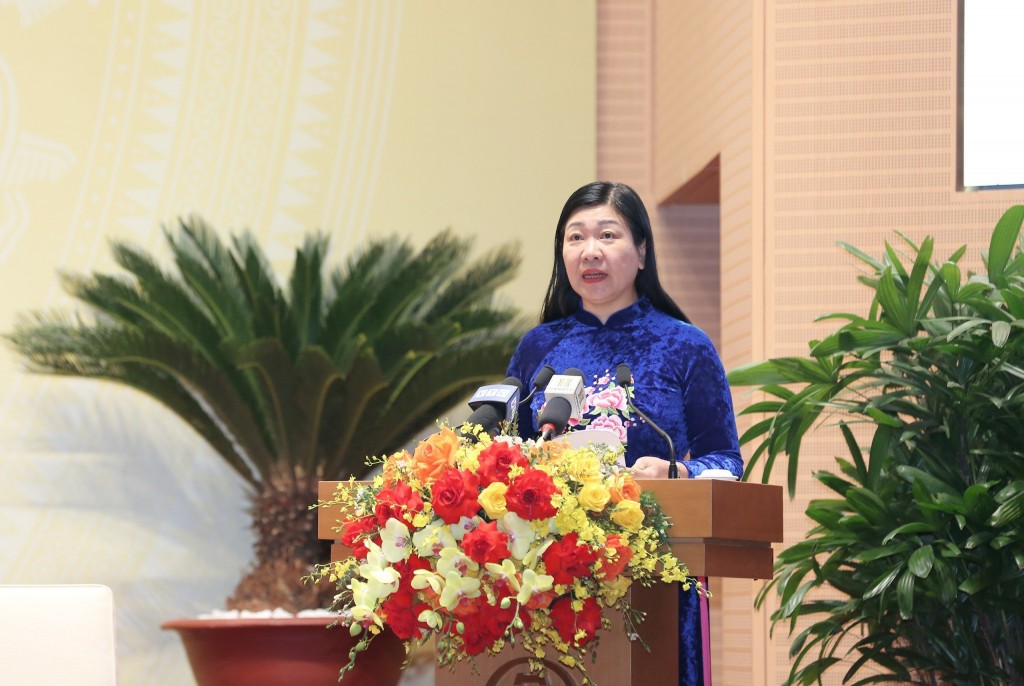 Chủ tịch Ủy ban MTTQ Việt Nam thành phố Hà Nội Nguyễn Lan Hương