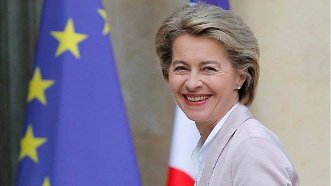 Chủ tịch đắc cử của EC Ursula von der Leyen. Ảnh: News Front