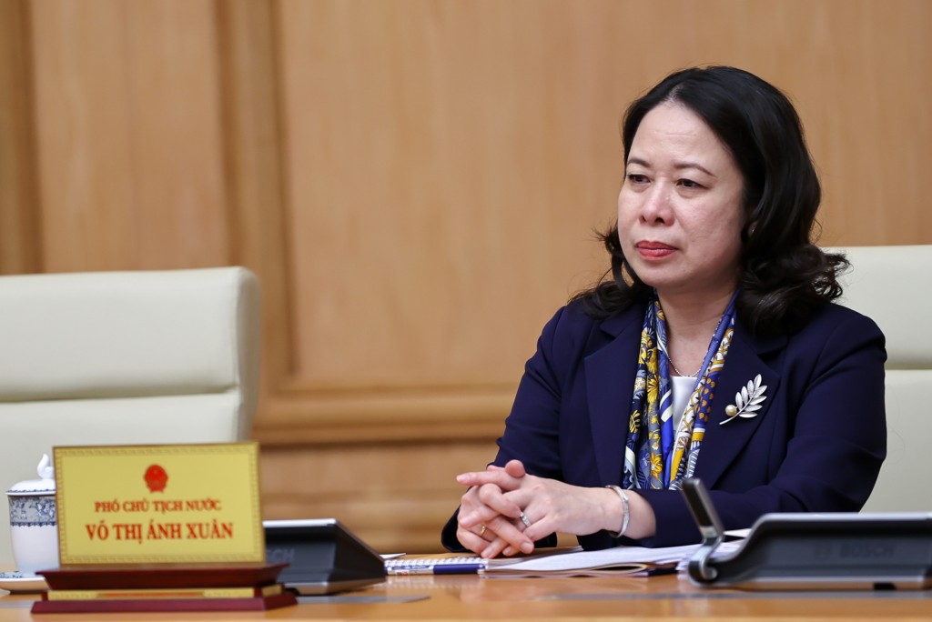 Phó Chủ tịch nước Võ Thị Ánh Xuân tại phiên họp - Ảnh: VGP/Nhật Bắc