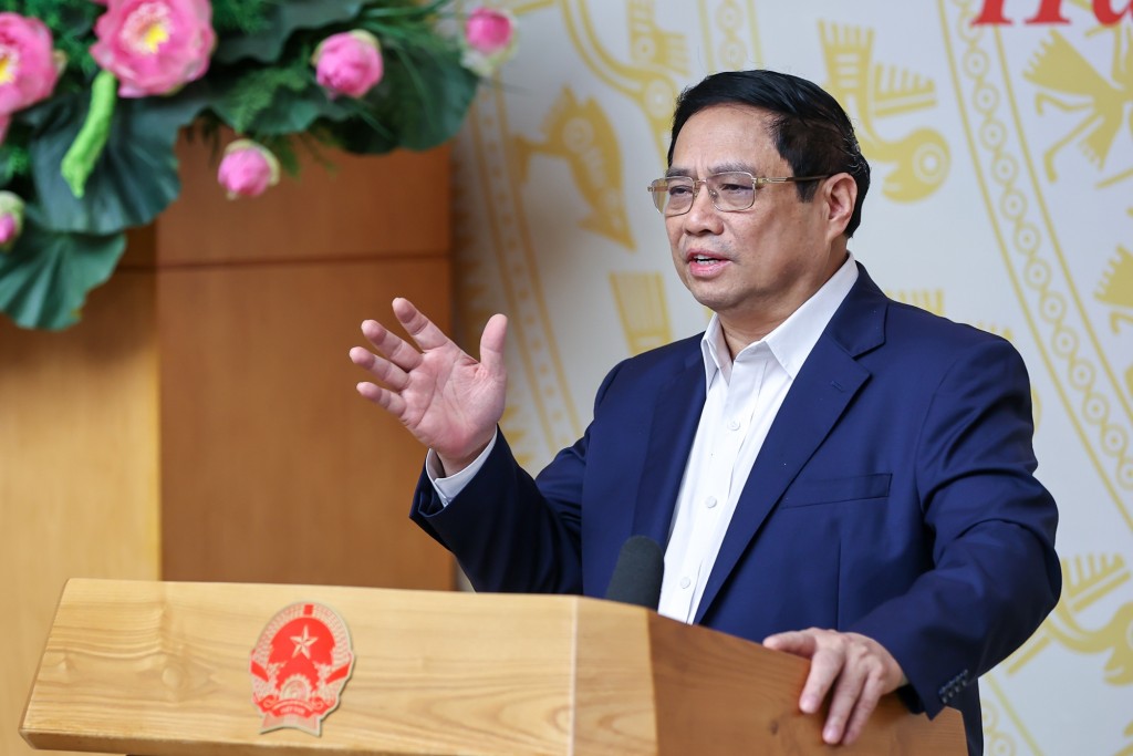 Thủ tướng Phạm Minh Chính chỉ đạo hàng loạt giải pháp quyết liệt, đồng bộ, trong đó có nhiều giải pháp mới để tháo gỡ khó khăn về tăng trưởng tín dụng - Ảnh: VGP/Nhật Bắc