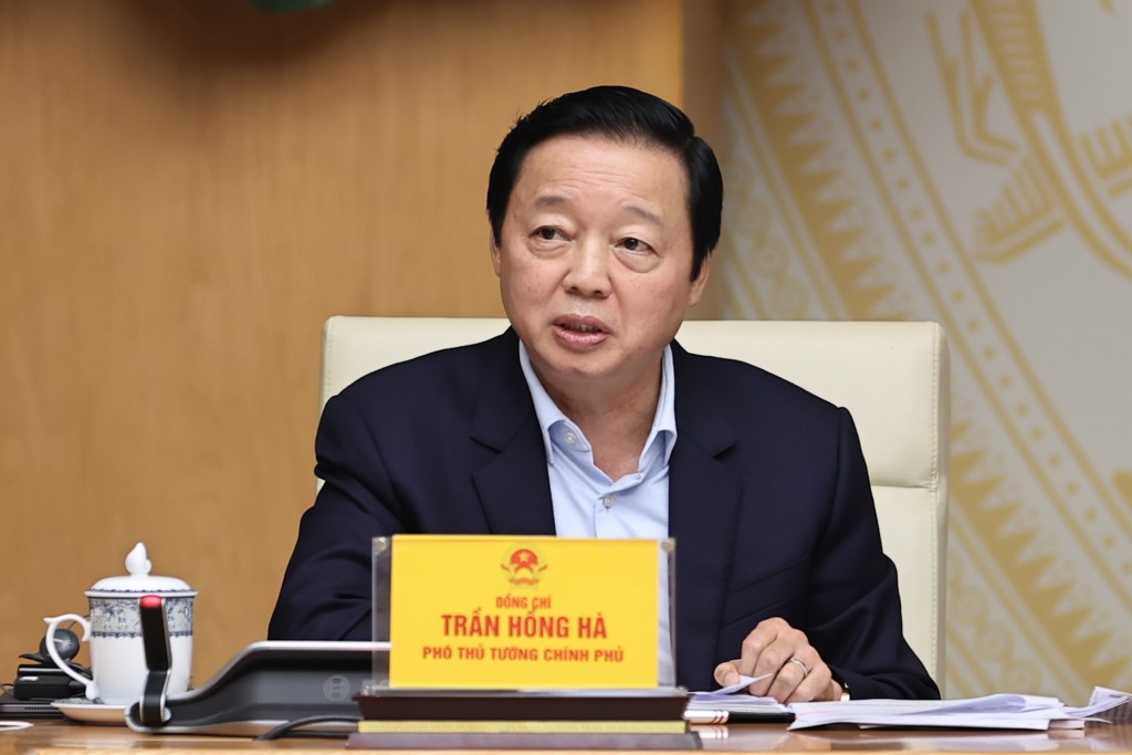 Phó Thủ tướng Trần Hồng Hà phát biểu tại hội nghị - Ảnh: VGP/Nhật Bắc