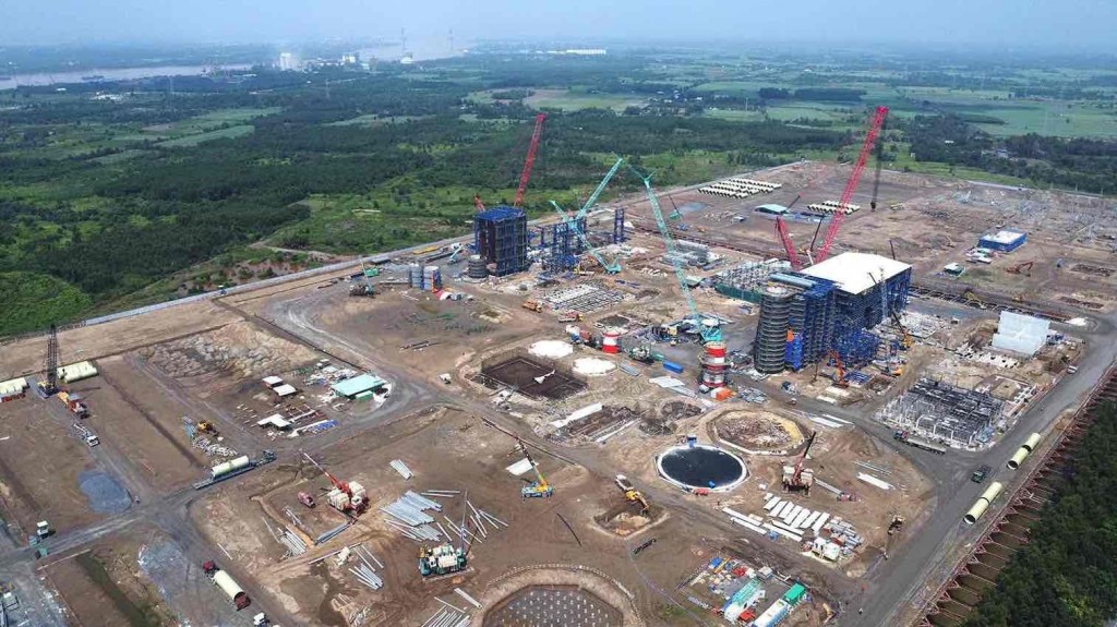 Dự án Nhà máy Nhiệt điện Nhơn Trạch 3&4 đang đẩy tiến độ. (Ảnh: PVN)