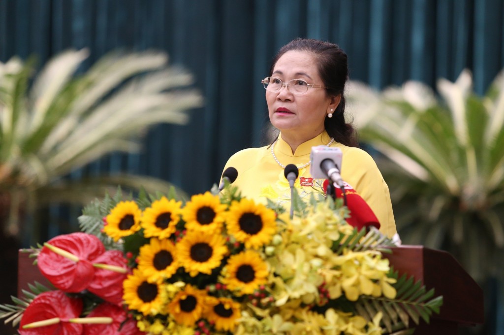 Chủ tịch HĐND TP HCM Nguyễn Thị Lệ Phát biểu bế mạc