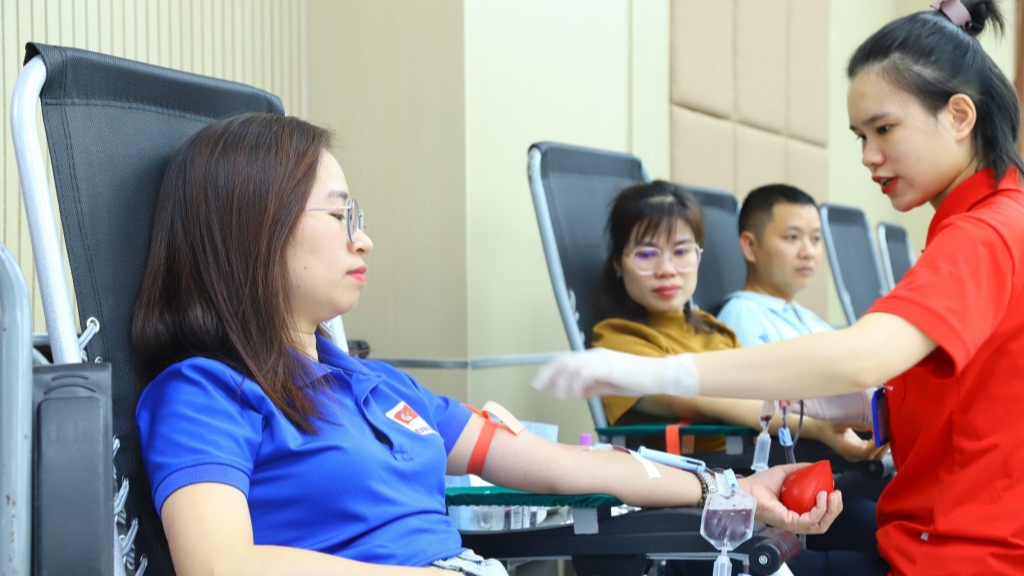 Bạn trẻ Lương Thị Quỳnh đã có 5 lần hiến máu tình nguyện 