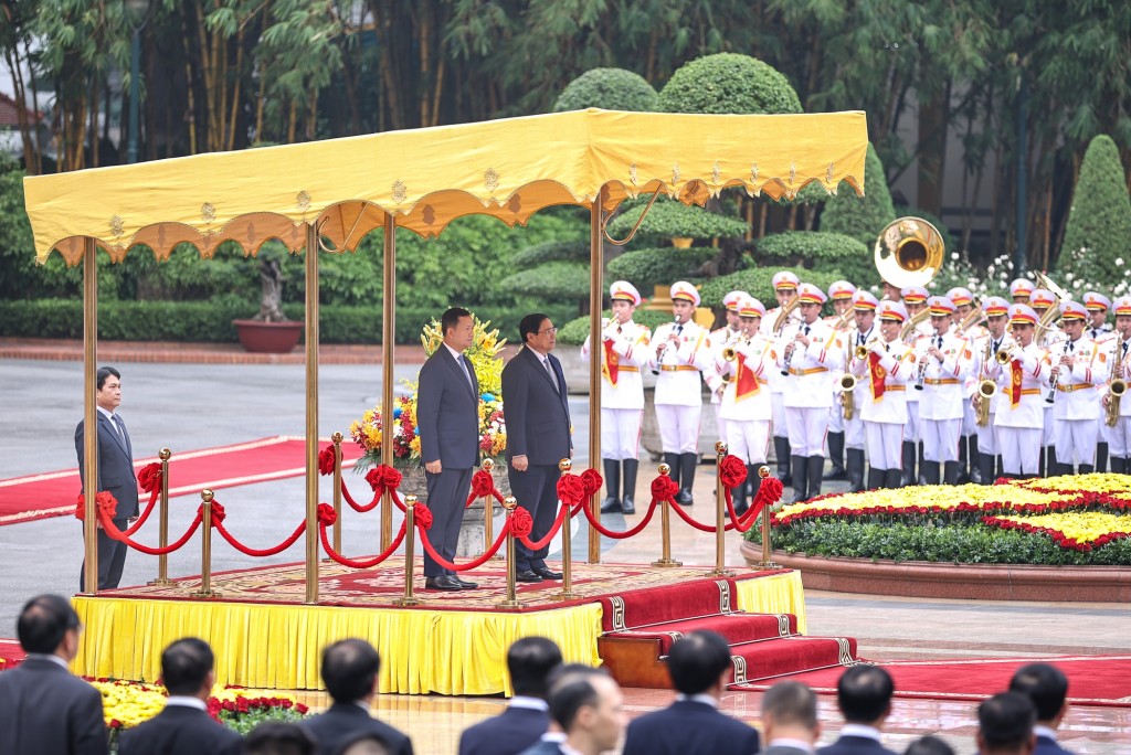 Thủ tướng Campuchia Samdech Moha Bovor Thipadei Hun Manet thăm chính thức Việt Nam từ ngày 11 đến ngày 12/12/2023 - Ảnh: VGP/Nhật Bắc