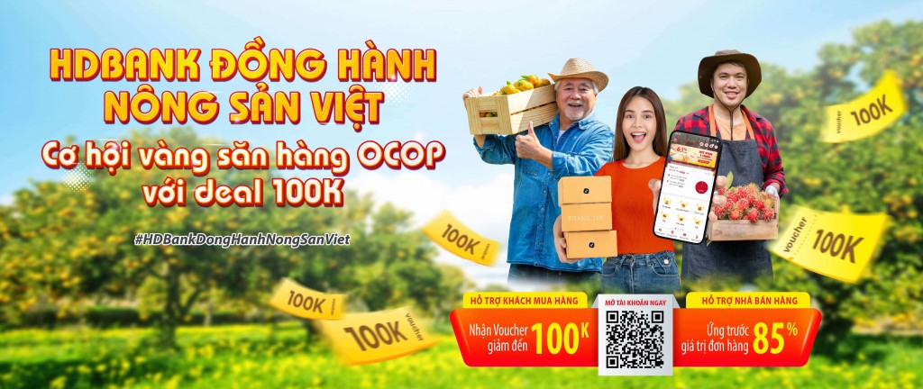 HDBank đồng hành OCOP: Người bán lẫn người mua hưởng lợi