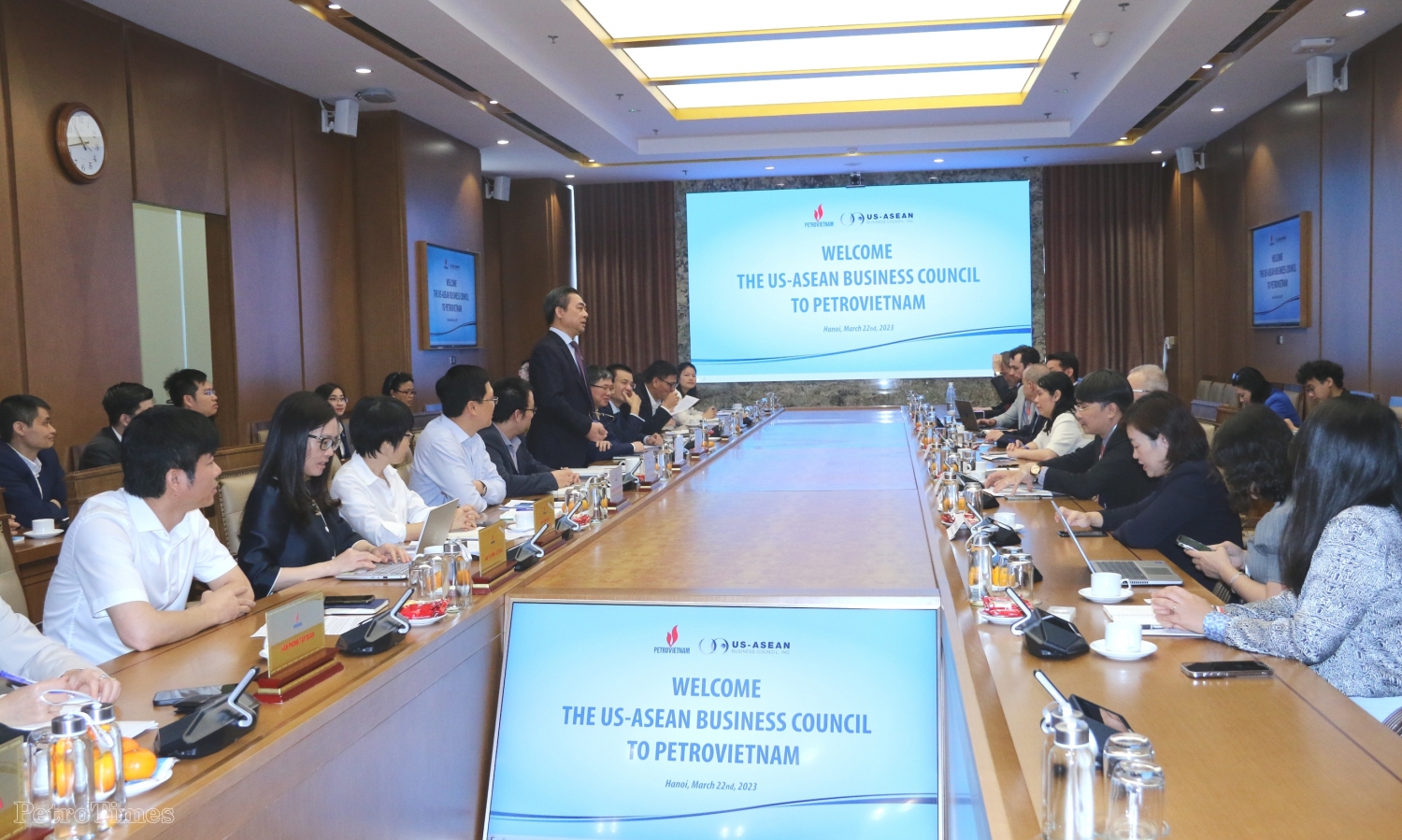Lãnh đạo Petrovietnam tiếp và làm việc với đoàn doanh nghiệp cấp cao Hội đồng Kinh doanh Hoa Kỳ - ASEAN