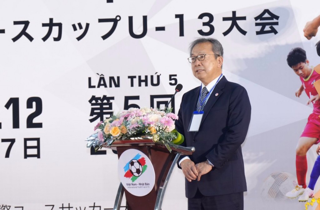 Ông Yamada Takio - Đại sứ Đặc mệnh toàn quyền Nhật Bản tại Việt Nam phát biểu chào mừng