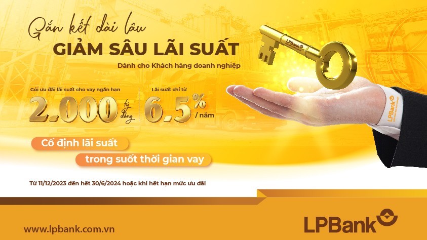 LPBank chi 2.000 tỷ đồng giảm lãi suất cho khách hàng doanh nghiệp