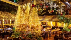 Độc đáo cây thông Noel bằng tre đậm chất Việt