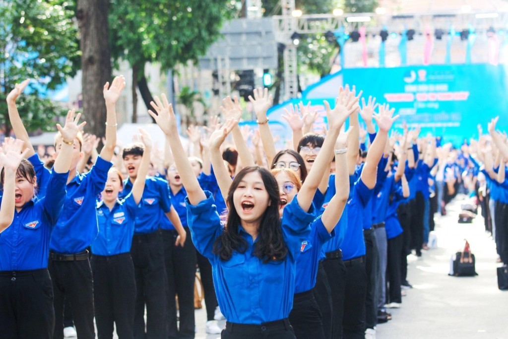 Không khí vui tươi của tuổi trẻ TP Hồ Chí Minh tại Ngày hội Tình nguyện quốc gia năm 2023