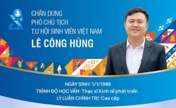 Chân dung Phó Chủ tịch T.Ư Hội Sinh viên Việt Nam Lê Công Hùng