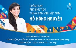 Chân dung Phó Chủ tịch T.Ư Hội Sinh viên Việt Nam Hồ Hồng Nguyên
