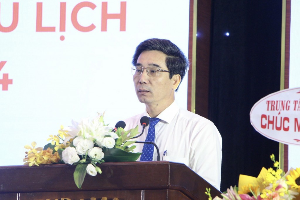 Phó Chủ tịch UBND thành phố Đà Nẵng, Trần Chí Cường phát biểu tại hội nghị (ảnh Đ.Minh)
