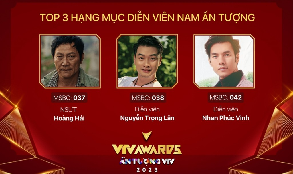 Đã tìm ra Top 3 giải thưởng VTV Awards 2023