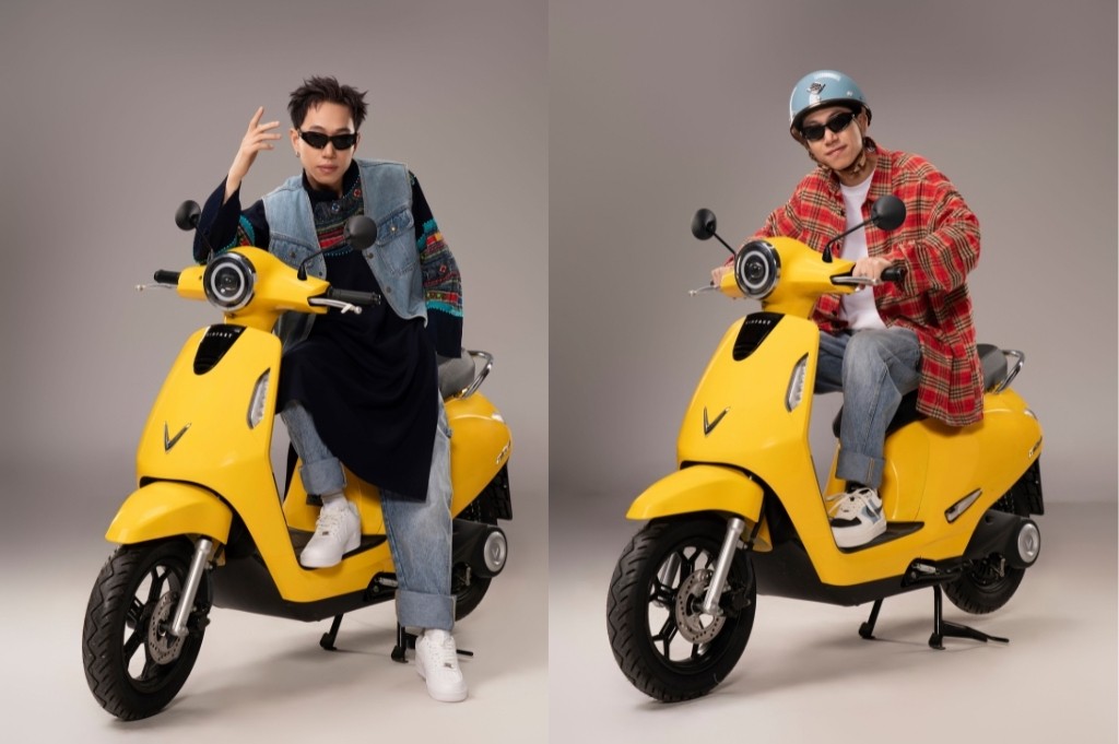 Nam rapper “Người miền núi chất” đầy phong cách bên xe máy điện VinFast Evo200