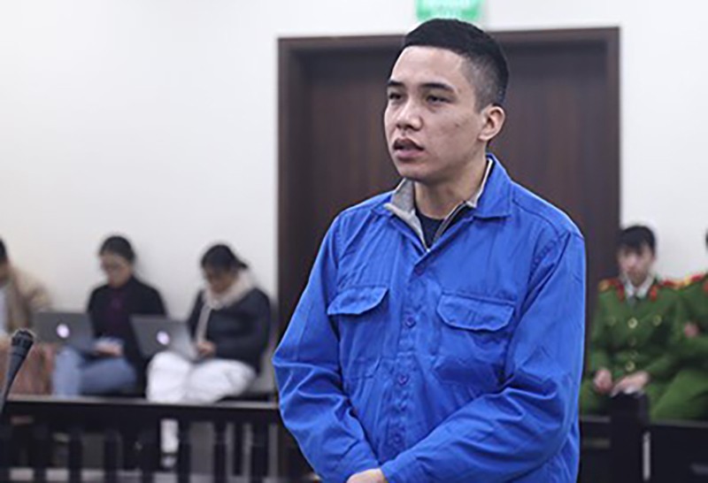 Bị cáo Nguyễn Đức Trung tại phiên toà 