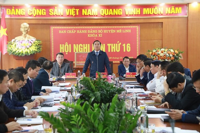 3 đồng chí Thường trực Huyện uỷ Mê Linh đạt 100% tín nhiệm cao