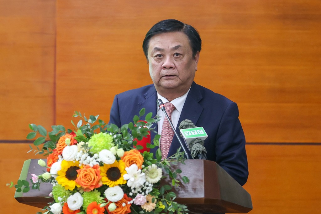 Bộ trưởng Bộ NN&PTNT Lê Minh Hoan phát biểu tại hội nghị - Ảnh: VGP/Nhật Bắc