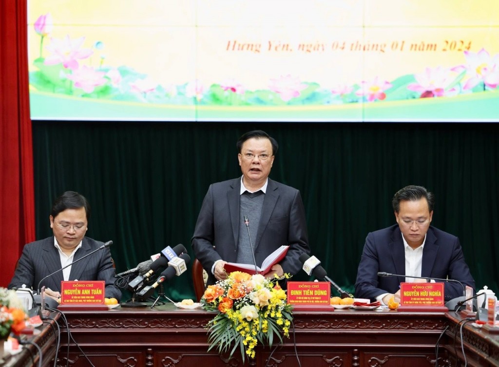 Bí thư Thành ủy Hà Nội Đinh Tiến Dũng phát biểu kết luận.