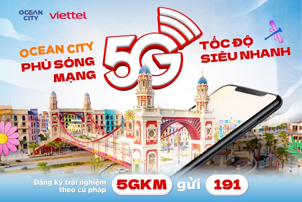 Cư dân và du khách có thể trải nghiệm mạng 5G tốc độ siêu nhanh chỉ với 1 tin nhắn