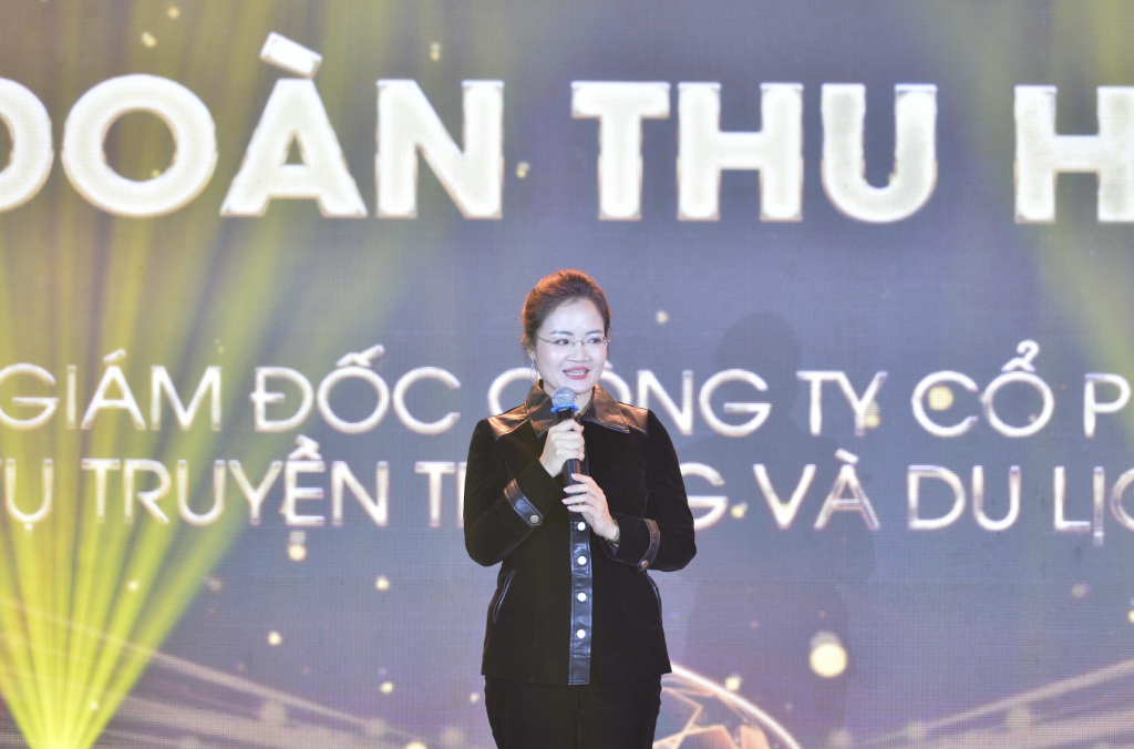 Bà  Đoàn Thu Hương - CEO Aisa Travel phát biểu tại chương trình