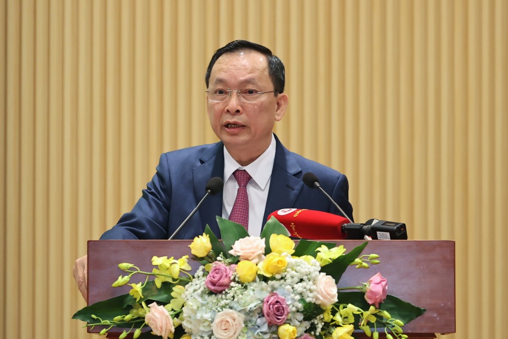  Phó Thống đốc Thường trực Đào Minh Tú phát biểu