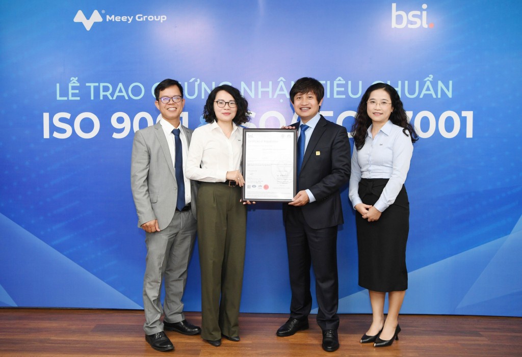 BSI trao hai chứng nhận ISO cho Meey Group