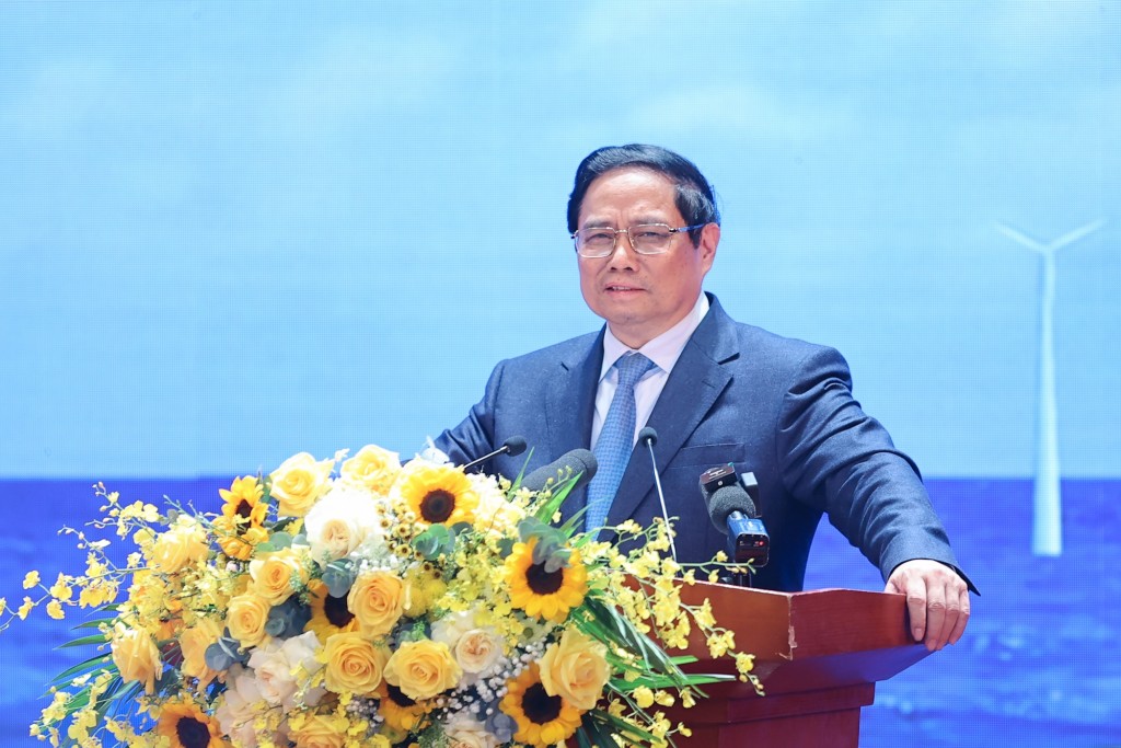 Thủ tướng đánh giá trong thành công chung với những kết quả khá toàn diện của cả nước năm 2023, có sự đóng góp quan trọng, tích cực của Tập đoàn Dầu khí Việt Nam - Ảnh: VGP/Nhật Bắc