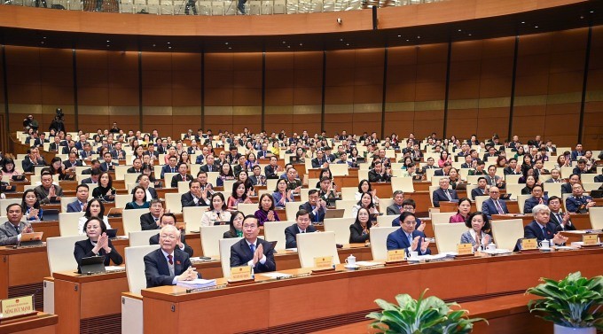 Tổng bí thư Nguyễn Phú Trọng cùng lãnh đạo, nguyên lãnh đạo Đảng, Nhà nước dự phiên khai mạc kỳ họp bất thường của Quốc hội sáng 15/1.