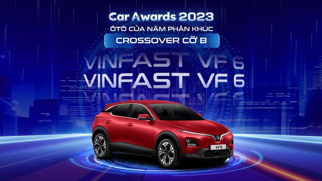 Tổng hòa nhiều ưu điểm, VF 6 thắng giải crossover cỡ B tại Car Awards 2023.